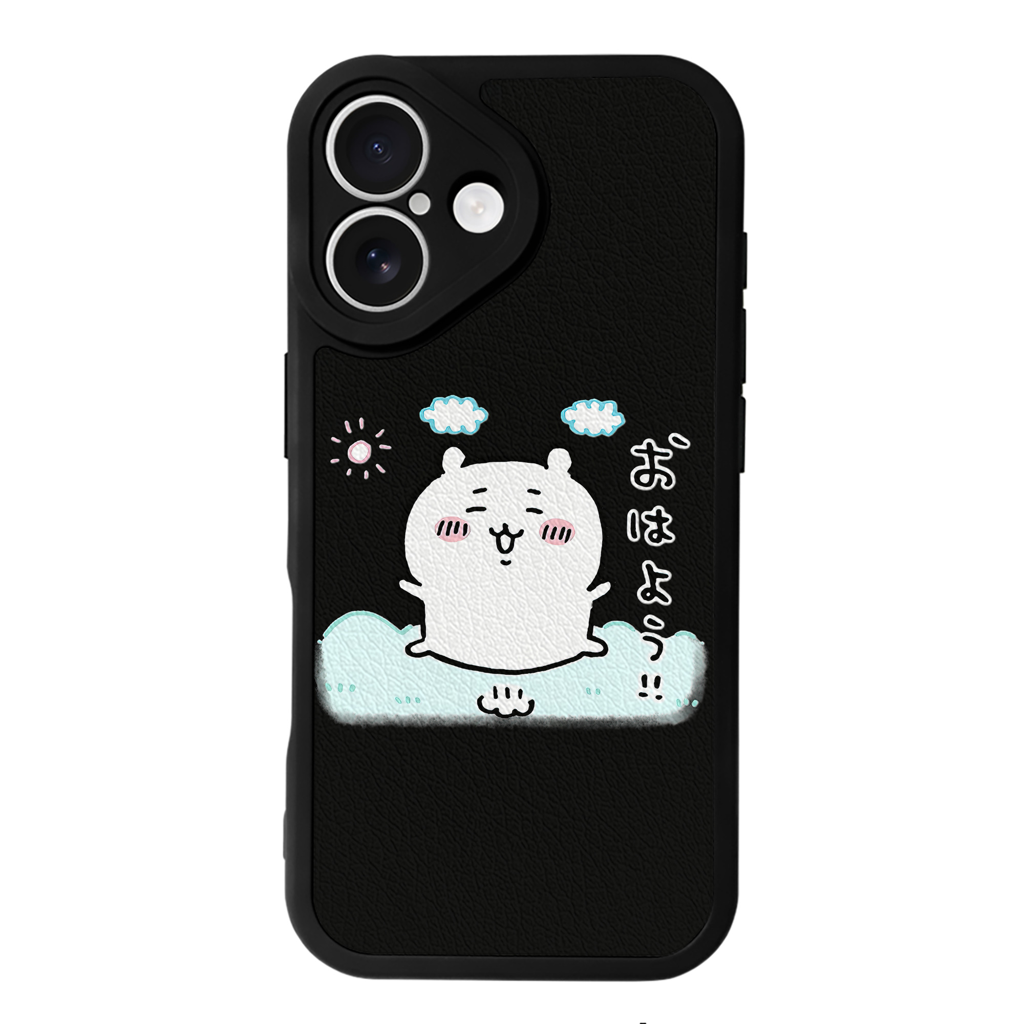 （画像用） ちいかわ ちいかわ Chii-kawa chiikawa 【iPhone 16シリーズ対応】シリコンスマホケース（レザー調） 材質：シリコン